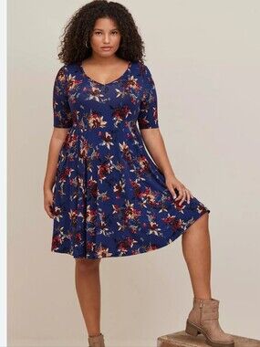 Torrid Super Soft Skater Mini Dress